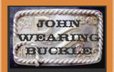 John Wayne Wearing the Red River Belt Buckle