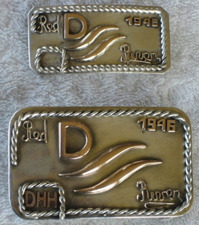 Red River D Belt Buckle John Wayne